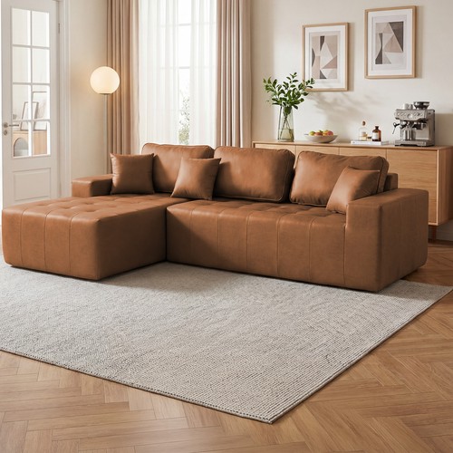 Faux leather shaped corner - leather, l-shaped