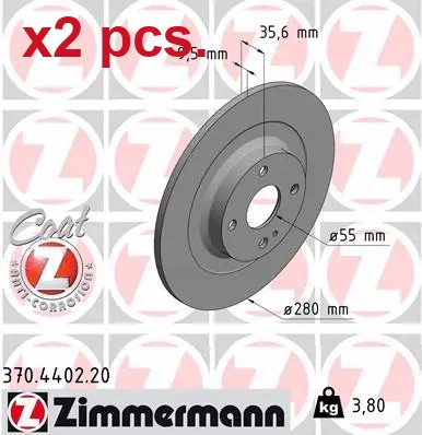 Pcs rear brake disc rotos - x2,