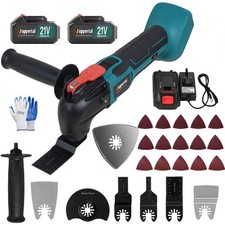 21V Cordless Oscillating Multi Tool Kit Sander Scraper Saw For Makita 2X Battery