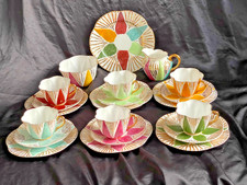 SHELLEY "HARLEQUIN" TEA SET
