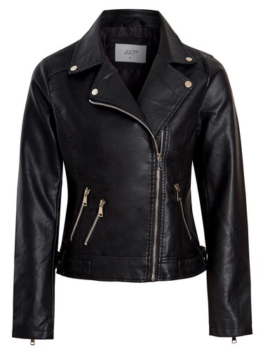 Womens faux leather - faux, biker