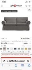 Ektorp BargainDark Grey 2-Seat Sofa great condition  