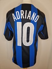 Original Nike Inter Milan 2004/2005 Home Football Shirt Men's Medium Adriano #10