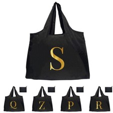 initial letter Folding Reusable Grocery Fruit Tote Shopping Bag shoulder Bags UK