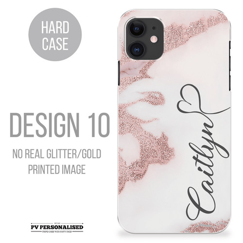 Personalised marble hard phone - marble,
