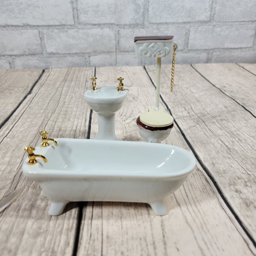 Porcelain bathroom set - bathroom,