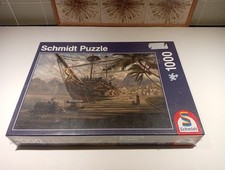 Schmidt 1000 Piece Jigsaw Ship At Anchor Bnib Sealed Rare Good Quality
