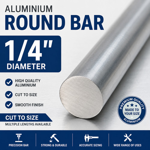 Aluminium round bar rod - round,