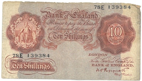 Bank england ten 10 - bank, of