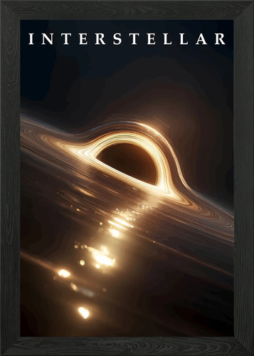 Interstellar black hole framed - interstellar,