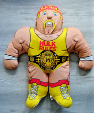 WWF Hulk Hogan Wrestling Buddies Vintage 1990 Tonka Plush Toy Hulk Rules 24"
