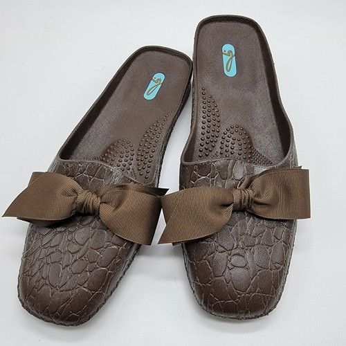 Oka brown faux croc embossed - croc,