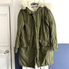 Topshop Fleecy Lined Parka Size 12 READ DESCRIPTION