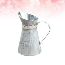  Tin Flower Bucket Vintage