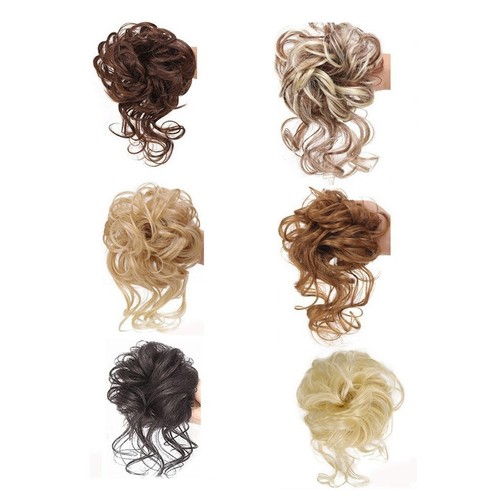 Messy bun hair piece scrunchie - bun,