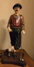 Vintage Resin Golfer Statue