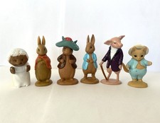6 x Beatrix Potter Peter Rabbit Figures Toy Bundle / Cake Toppers Fw & Co