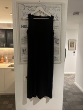 COS Black Viscose Key Hole Back Sleeveless Dress, Size Small