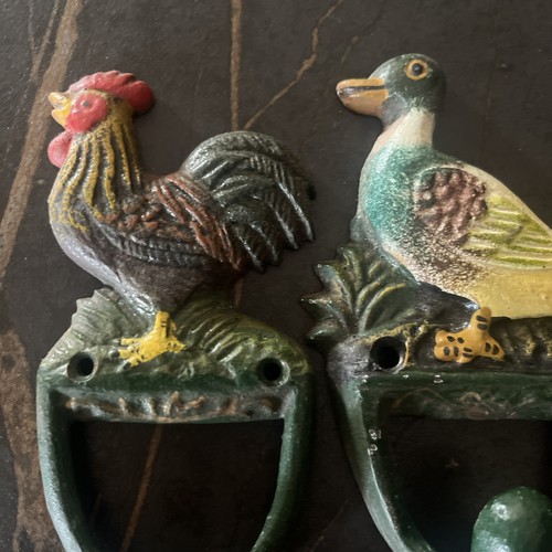 Rooster duck cast iron - cast, towel