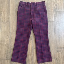 Vintage Red Navy Plaid