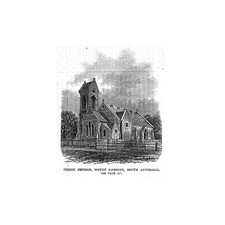 AUSTRALIA Christ Church Mount Gambier South Australia - Antique Print 1867