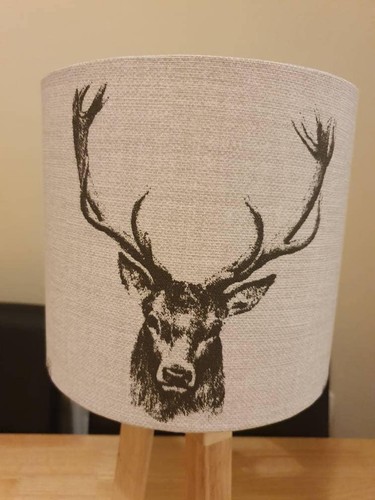 Stag handmade lampshade - handmade,