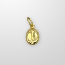 Gold Pendant Charm 9carat Yellow Gold Coffee Bean UK Used 9k 375 New Box