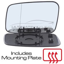 Wing Door Mirror Glass Volvo 850 1992-1997 Heated Convex Passenger Side Left