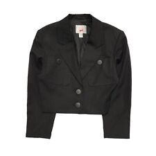 Mondi Black Long Sleeve Blazer Jacket UK Women's S 8 K557