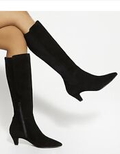 Dune Sera Long Boot Black-suede