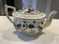 Early 19th Century Cobalt Blue Gilt Gold Newhall Teapot And Lid