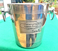 Vintage Laurent Perrier French Champagne Ice Bucket Ring Handles Made in France