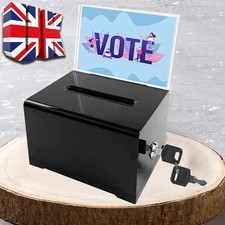 Secure Black Acrylic Donation