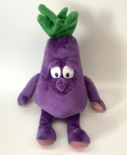 Goodness Gang Aubergine Plush Soft Toy, Excellent Condition Approx 12 Inches