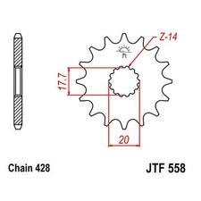 Sprocket Z15 428 726.34.03 For