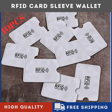 10pcs RFID Card Sleeve Wallet