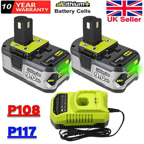18v 6ah 9ah battery for - 2x,
