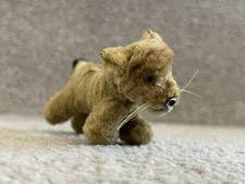 Small Miniature Antique Vintage Steiff Pom Pom Style Lion Soft Toy Bear Pal