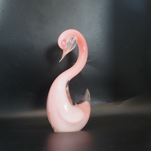 Vintage murano pink - pink, swan