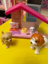 Barbie Puppy And Doggy Kennel Playset With Accessories Amazing Condition