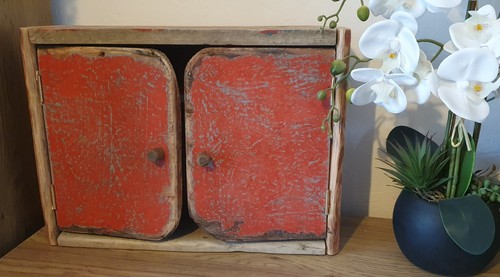 Handmade driftwood cabinet - handmade,