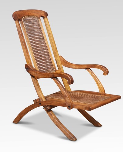 Walnut framed folding steamer - walnut,