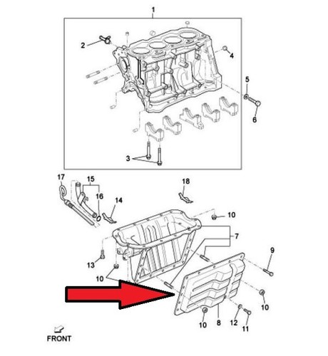 Oil pan daihatsu - oil,