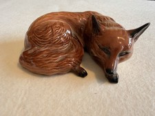 Beswick Fox Curled Up Model