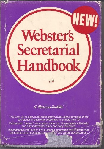 Webster secretarial handbook - webster's,