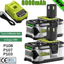 18V 8.0AH For Ryobi One Plus