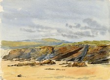 Bude Shore Rocks Cornwall