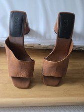 ZARA Real Leather Mid-Heel