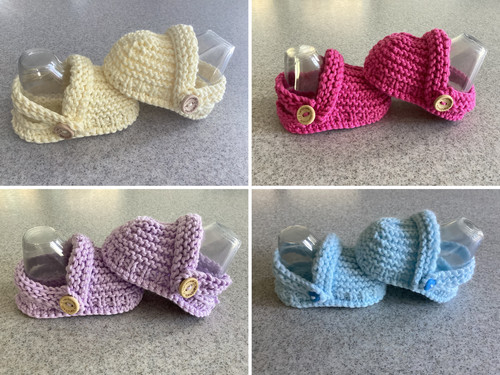 Knitting pattern baby booties - baby,