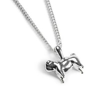 Sterling Silver Pug Necklace